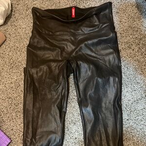 Black Faux Leather Leggings